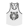 Leopard Tiger white tank top