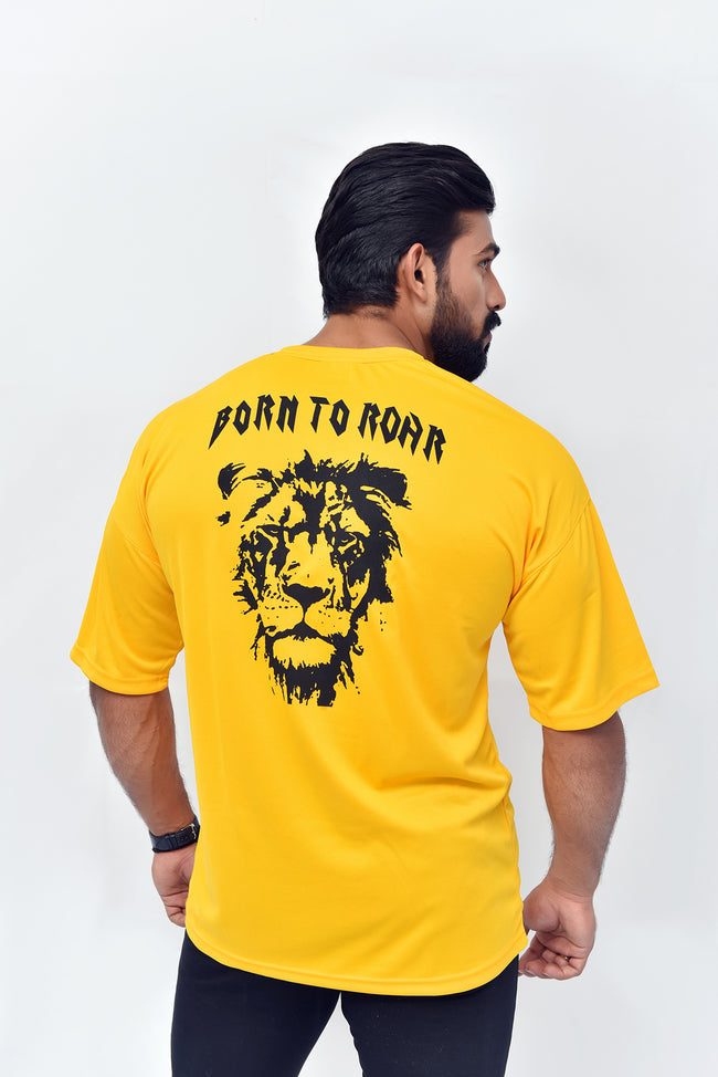 Born to roar yellow over sized