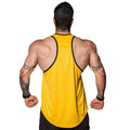 no pain beast yellow tank top