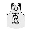 no pain muscular white tank top