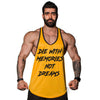 Memories yellow tank top