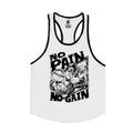 no pain beast white tank top