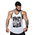 no pain beast white tank top