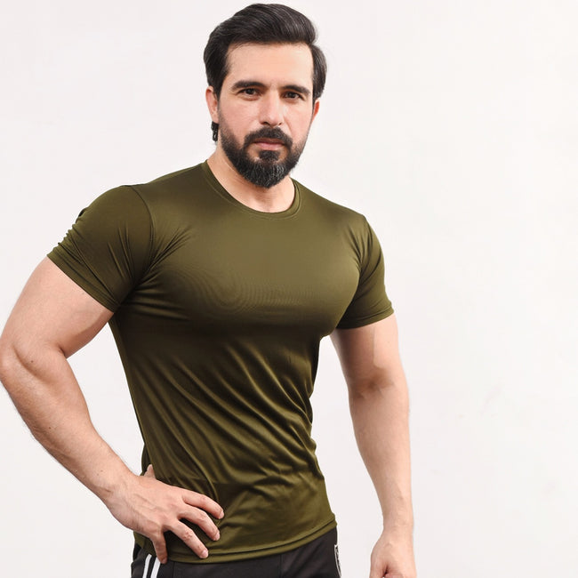 Olive Green Compression Tee